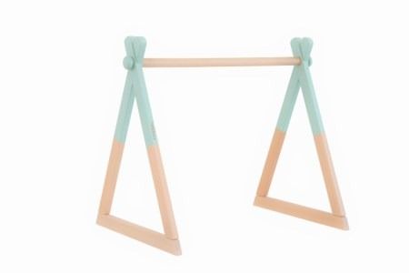 ND-6 HOPPL（ホップル）　ベビージムセット（シーグリーン）・ハンギングトイ（ブルー）