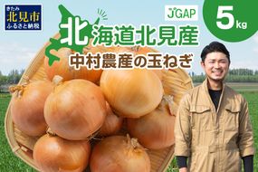 【予約：2024年9月下旬から順次発送】北海道北見産 玉ねぎ 5kg ( 玉ねぎ 野菜 たまねぎ タマネギ 玉葱 甘い ハンバーグ 肉じゃが ふるさと納税 玉ねぎ )【002-0008-2024】