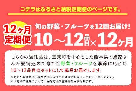 【12ヶ月定期】季節の野菜・フルーツ詰め合わせセット 10～12品目 《お申込み月の翌月から出荷開始》ゆめ・ステーション・このは 旬の野菜・フルーツ 果物 キャベツ じゃがいも にんじん トマト 大根 みかん 柑橘 梨 すいか メロン 桃---sg_cymeyfutei_22_148000_mo12num1---