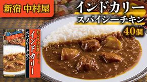 新宿 中村屋 インドカリー スパイシーチキン 40個 人気 洋食 レトルト 時短 カレー インドカレー スパイシーカレー 長期保存 災害用 保存食 [DM010us]