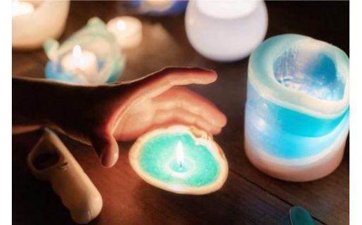 気仙沼の海をイメージしたキャンドル KOIZUMI Shell Candle 1個 [Nr.12（ともしびプロジェクト） 宮城県 気仙沼市 20563585] キャンドル 可愛い かわいい カワイイ