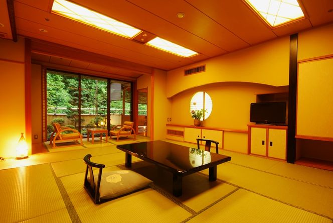 京都 湯の花温泉 松園荘保津川亭 ペア 宿泊券 (露天風呂付き 客室) 1泊2日(朝食・夕食付き) ≪京都 旅行 温泉 旅館 ホテル 観光 トラベル チケット クーポン 旅行券≫