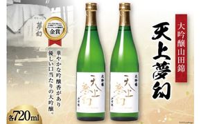 ＜明治39年創業＞中勇酒造店厳選「天上夢幻」大吟醸山田錦 720ml×2本 [中勇酒造店 宮城県 加美町 44580965] 地酒 大吟醸 日本酒 お酒 アルコール セット 晩酌 720ml 2本 セット