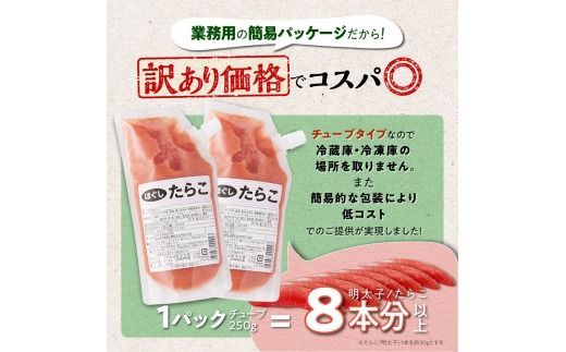 キャップ付きチューブタイプ ほぐしたらこ