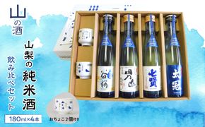 山梨の「山の酒」純米酒飲み比べ4本セット SWBL001