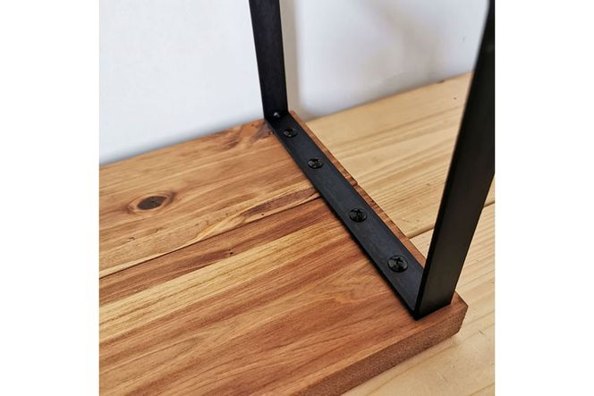 棚 無垢材 アイアン シェルフ ブラウン Mサイズ 約47cm幅・約 棚 無垢材 アイアン シェルフ ブラウン Mサイズ 約47cm幅・約