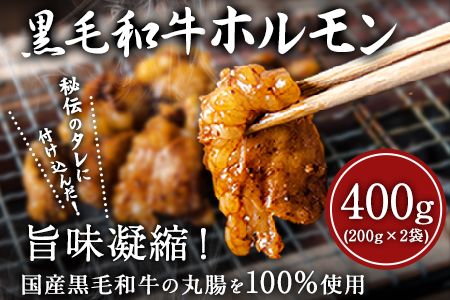 黒毛和牛ホルモン400g(200g×2袋) 有限会社トップルーフ[60日以内に出荷予定(土日祝除く)] ブランド牛 黒毛和種---so_ftopkhr_60d_21_15000_400g---