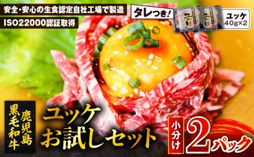 鹿児島県産黒毛和牛ユッケ 2Pお試しセット