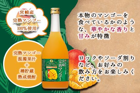 宝 宮崎産マンゴーのお酒 720ml×6本＞翌月末迄に順次出荷
