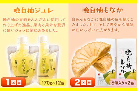 晩白柚スイーツ欲張りセット頒布会 計3回お届け 道の駅竜北《お申込み月の翌月から出荷開始》 ばんぺいゆ 柑橘 かんきつ スイーツ お菓子 ゼリー プリン ジュレ 最中 もなか 飲料 送料無料 定期便---sh_cmichi3tei_22_36000_mo3num1---