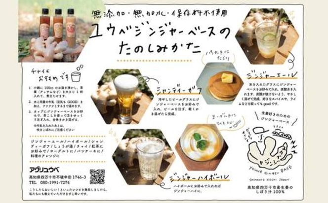 生姜好きさんにオススメ！ 濃厚 しょうがシロップ 5本セット【超辛口】国産 生姜シロップ 自家製 生姜 しょうが ショウガ ジンジャー シロップ アレンジ ドリンク 料理 調味料 高知 四万十 四万十市 しまんと 産地直送 25-965