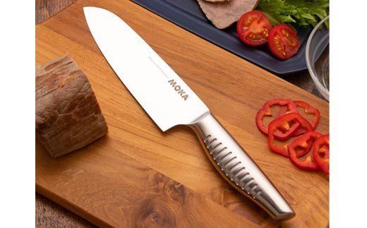 H18-30 MOKA 小三徳包丁 オールステンレス	