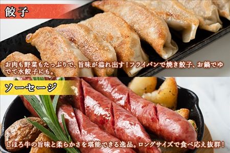 北海道 しほろ牛 ハンバーグ ソーセージ 餃子 3種セット 牛 赤身肉 国産牛 肉 ビーフ ギョウザ ぎょうざ フランクフルト ギョーザ 国産 加工品 おかず 惣菜 お惣菜 おつまみ 冷凍 詰合せ お取り寄せ 送料無料 十勝 士幌町【N26】