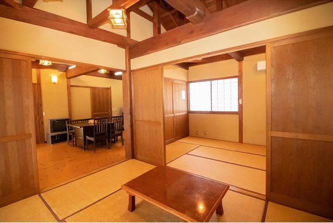 AN002【宿泊券・1泊分】 都留戸沢の森　和みの里　和風コテージ　一位の宿