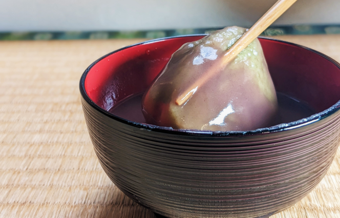 099H4029 老舗和菓子屋さんの杵つき生丸餅（よもぎ）12個＆こしあん 200g×3セット
