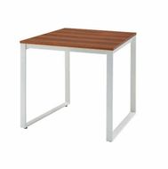 MTKTミーティングテーブル 幅80（2.天板ブラウン×脚部ホワイト） ミーティング サブデスク 作業机 家具 テーブル 愛西市 / タック株式会社 [AEAH015-2]