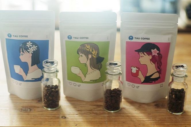 多幸感スペシャルティコーヒー豆 ３種類セット 各100ｇ (粉) CH02