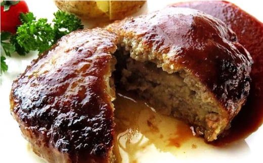 【12回定期便】鉄板焼き屋自慢の手ごね ハンバーグ オリジナル ソース付き 150g×5個 / 南島原市 / はなぶさ [SCN099]