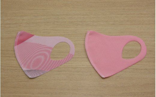 フィット感抜群！水着素材のクロッツマスク2枚ピンク系【子ども用】_1557R