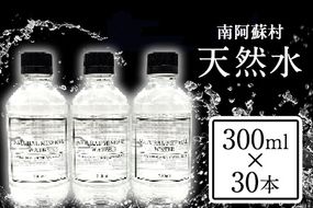 南阿蘇村 天然水 300mlボトル×30本 《30日以内に出荷予定(土日祝を除く)》 （スタイリッシュラベル）ハイコムウォーター 熊本県南阿蘇村 天然水---sms_hcmstl_30d_r7_12500_30i---