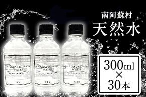 南阿蘇村 天然水 300mlボトル×30本 《30日以内に出荷予定(土日祝を除く)》 （スタイリッシュラベル）ハイコムウォーター 熊本県南阿蘇村 天然水---sms_hcmstl_30d_r7_12500_30i---