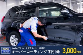 キーパーコーティング 割引券 3,000円分 KeePer プロショップ 可児 ファミリー 店 限定 車のボディガラスコーティング【0083-001】