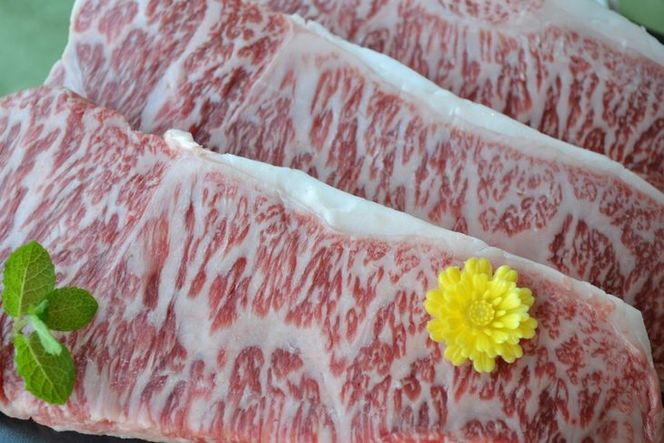【冷蔵】＜ひら山＞厳選　京都府産黒毛和牛（亀岡牛・京の肉・京都肉・丹波産）和牛サーロインステーキ ２００gx３枚☆（冷蔵）（冷凍）