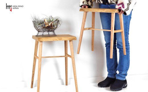 D67-02 スツール【栗+オーク材】JCW-73004XOK ONO+K