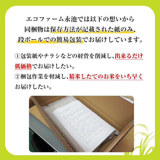 isa535 令和5年産 特別栽培米 永池ひのひかり玄米(3kg)【エコファーム永池】