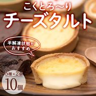 こくとろ～り チーズタルト (合計10個・5種各2個) チーズ スイーツ スウィーツ 菓子 焼き菓子 洋菓子 おやつ 詰め合わせ セット 個装 大分県 佐伯市【ER022】【(株)古川製菓】