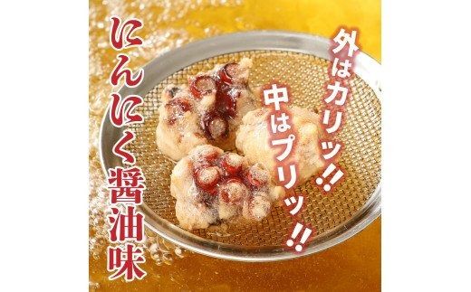 テレビで紹介されました！ 漁師が作る本格派！にんにく醤油味のたこ唐揚げ（0.98kg）_29241A