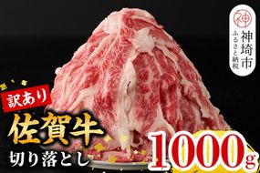 【12月発送】【訳あり】佐賀牛切り落とし1000g (H106184)