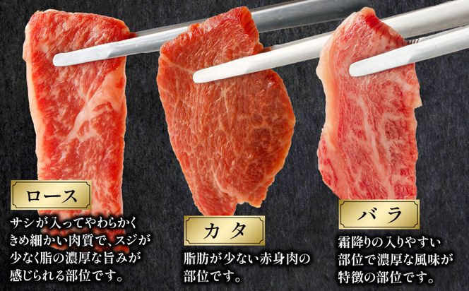 宮崎牛 焼肉食べ比べ３種盛 300g_M243-030