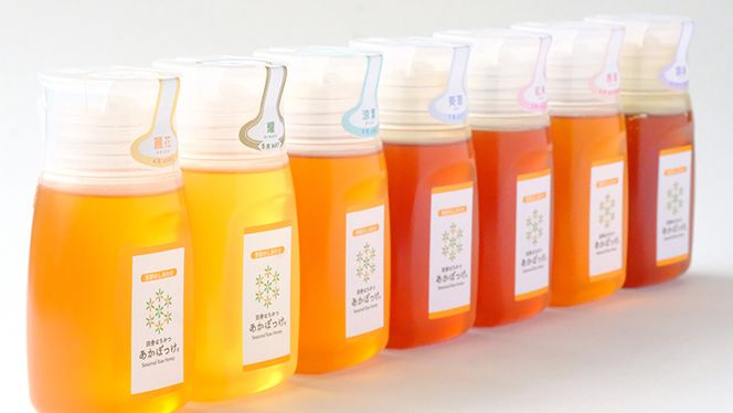 【 数量限定 】田舎はちみつ ボトル 7種 セット [ ピタッとボトルB7 280g ]（ 茨城県共通返礼品： 五霞町 ） 季節で移ろう 生ハチミツ 蜂蜜 非加熱 茨城県産 国産 天然 純粋 贈答用 [EG007us]