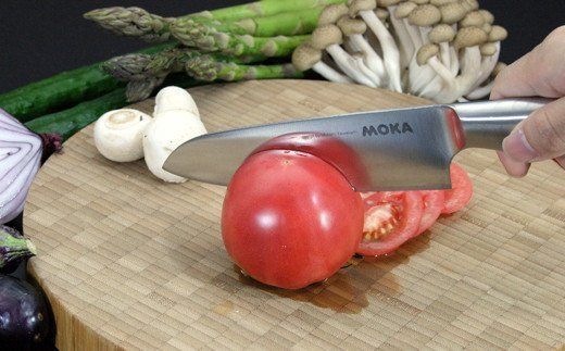 H18-30 MOKA 小三徳包丁 オールステンレス	