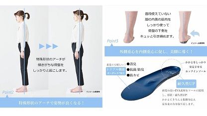 インソールで足アーチを整える　美脚に導く骨盤ケアシューズyui　エナメルブラック（サイズ26.0cm）DG003VC10