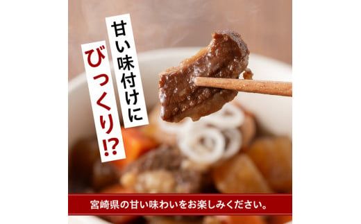 根菜の煮込み（牛すじ入）1.2㎏ 【 野菜 国産 牛 黒毛和牛 宮崎県産 牛肉 牛すじ ボリューム 】 [E0501]