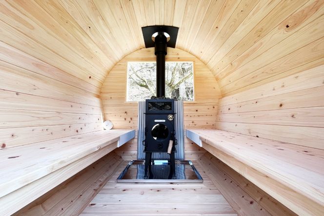 山梨県産総ヒノキ インダストリアル バレルサウナ 一式 購入チケット《申込前に要連絡》[ハッピーコーポレーション 山梨県 韮崎市 20740897] サウナ プライベートサウナ ロウリュ ロウリュウ ととのう サウナ― さ活