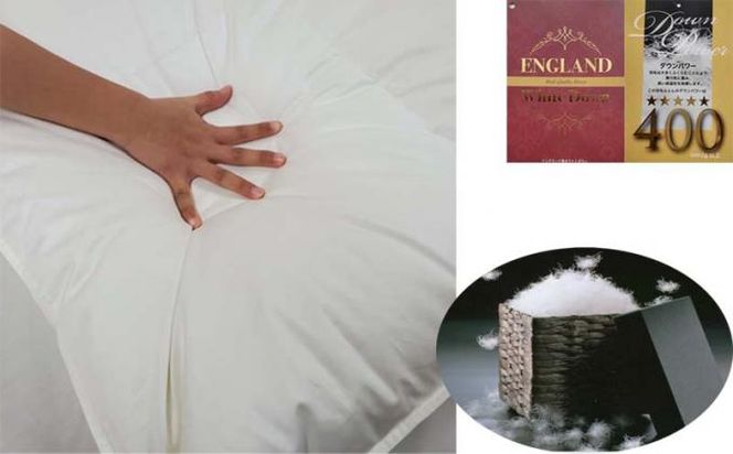 羽毛布団 ダブル 羽毛掛け布団【イングランド産ホワイトダウン９３％】羽毛ふとん 羽毛掛けふとん ダウンパワー400 本掛け羽毛布団 本掛け羽毛掛け布団 寝具 冬用 羽毛布団 FAG080