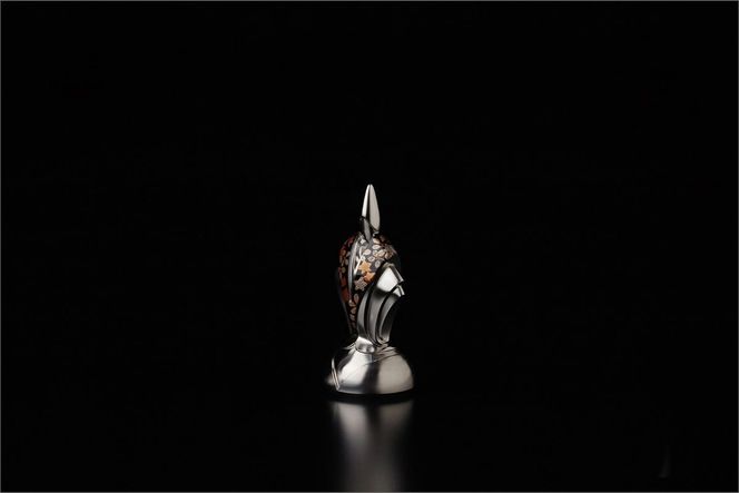 匠チェス（19-Pawn 黒1体）歩兵（Pawn　桔梗、萩）HR00046