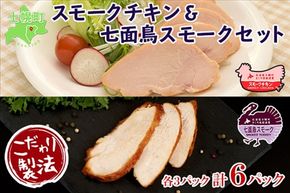 【CF2】北海道 スモークチキン 七面鳥スモーク スモークターキー セット きくや旅館 鶏肉 鶏 チキン 七面鳥 ターキー 国産 燻製 くん製 おつまみ 肴 手作り 薫製 無添加 スライス お取り寄せ 送料無料 十勝 士幌町【K10】