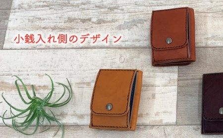 R5-041．手縫いの本革「コンパクトオリジナル三つ折り財布」【カラ－：5色よりお選びください】
