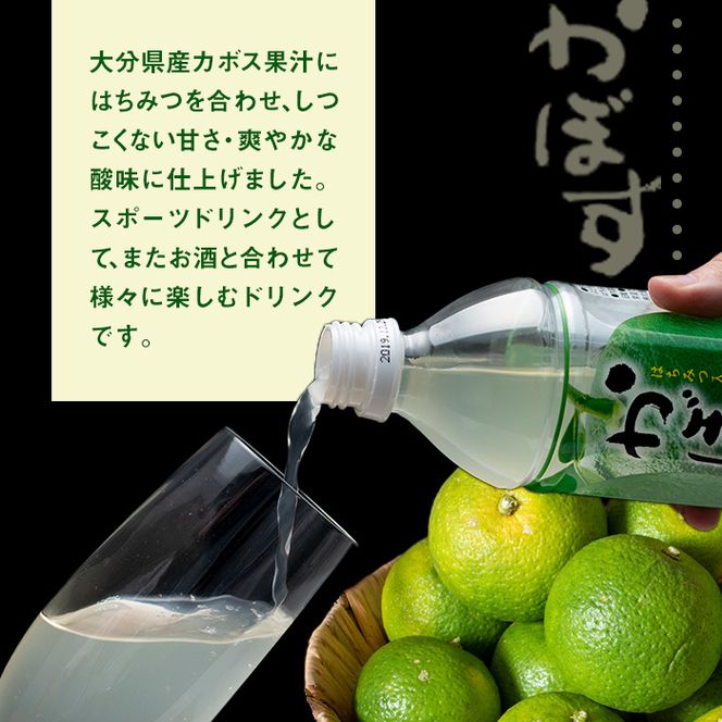 はちみつ入りかぼすドリンク (500ml×24本) はちみつ かぼす ドリンク ジュース かぼす カボス ノンアルコール ペットボトル 大分県産 特産品 家庭用 防災 常温 常温保存【HD183】【さいき本舗 城下堂】