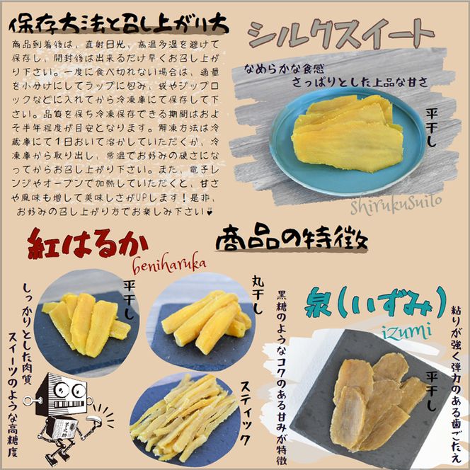 169-36-004　茨城県産さつまいも使用　芋之助の食べ比べセット（シルクスイート60g×3袋、いずみ60g×3袋、紅はるか60g×3袋）【 さつまいも 茨城県 日立市 】