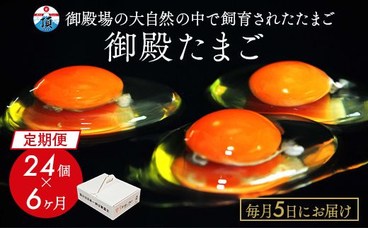 【定期便6ヶ月】《毎月5日にお届け》御殿たまご 赤たまご 24個入 （破損保障含む）もみがら入 ｜ 卵 タマゴ 玉子 たまごかけご飯 生卵 鶏卵 卵焼き 国産 御殿場産 ※北海道・沖縄・離島への配送不可