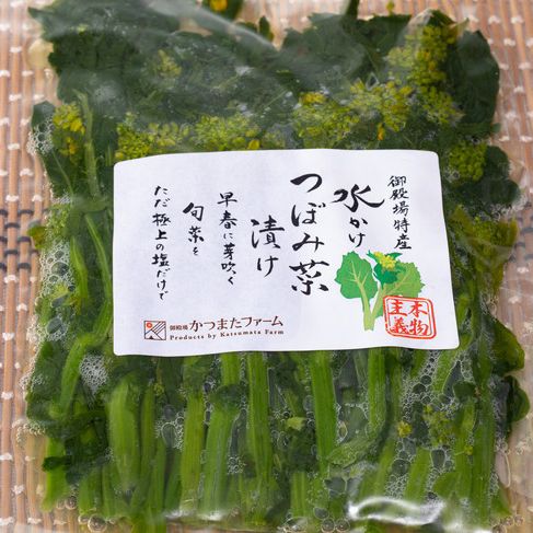 水かけつぼみ菜漬け　５パックセット【惣菜　漬物】