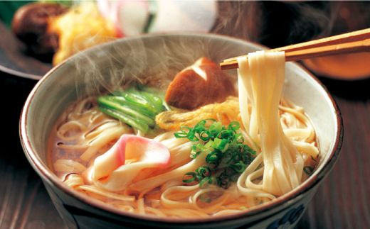 手延べ うどん ・ あごだし スープ セット /  乾麺 うどん 麺 / 南島原市 / ふるせ [SAQ011] 