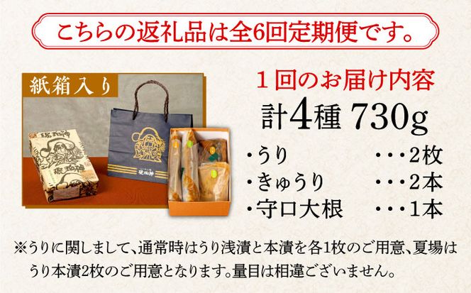 【全6回定期便】【明治神宮ご奉献品】奈良漬 「琥珀漬」730g 紙箱入り 《築上町》【有限会社奈良漬さろん安部】奈良漬 奈良漬け ギフト 贈り物 贈答[ABAE038]