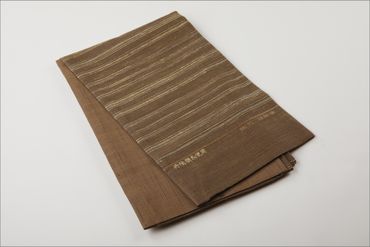 丹後の藤布　京袋帯「藤糸あそび」　茶　FY00074