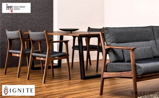 IGNITE テーブル 180cm【ウォルナット材+オーク材】JIG-TTW1180/DLO3 PNW/PKO